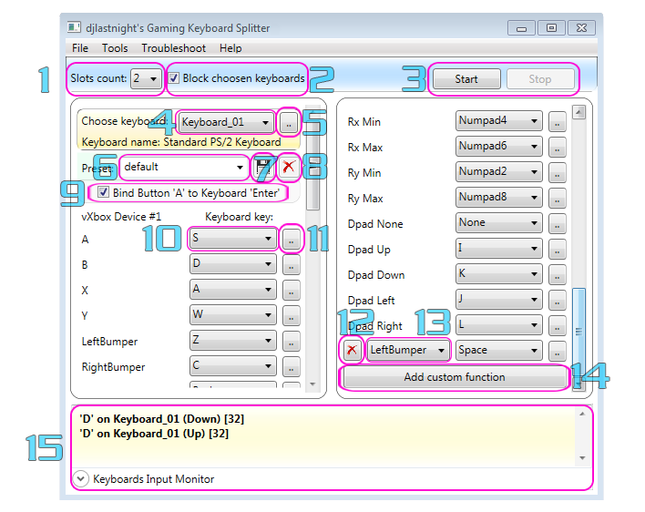 Keyboard.Splitter UI 界面